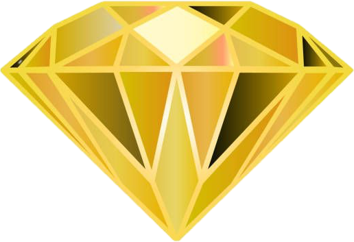 Gold diamond logo